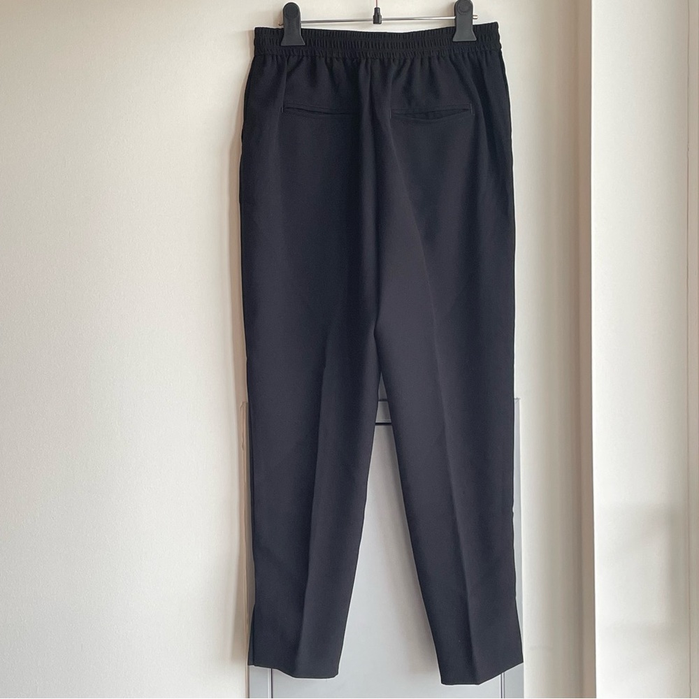 ANTHROPOLOGIE Essentials Pull-on Black High Waisted Pants - Picture 2 of 13